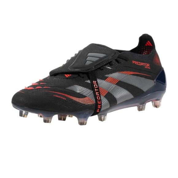 adidas Predator Elite Foldover Tongue FG Soccer Cleats (Black/Grey/Lucid Red) main image 15